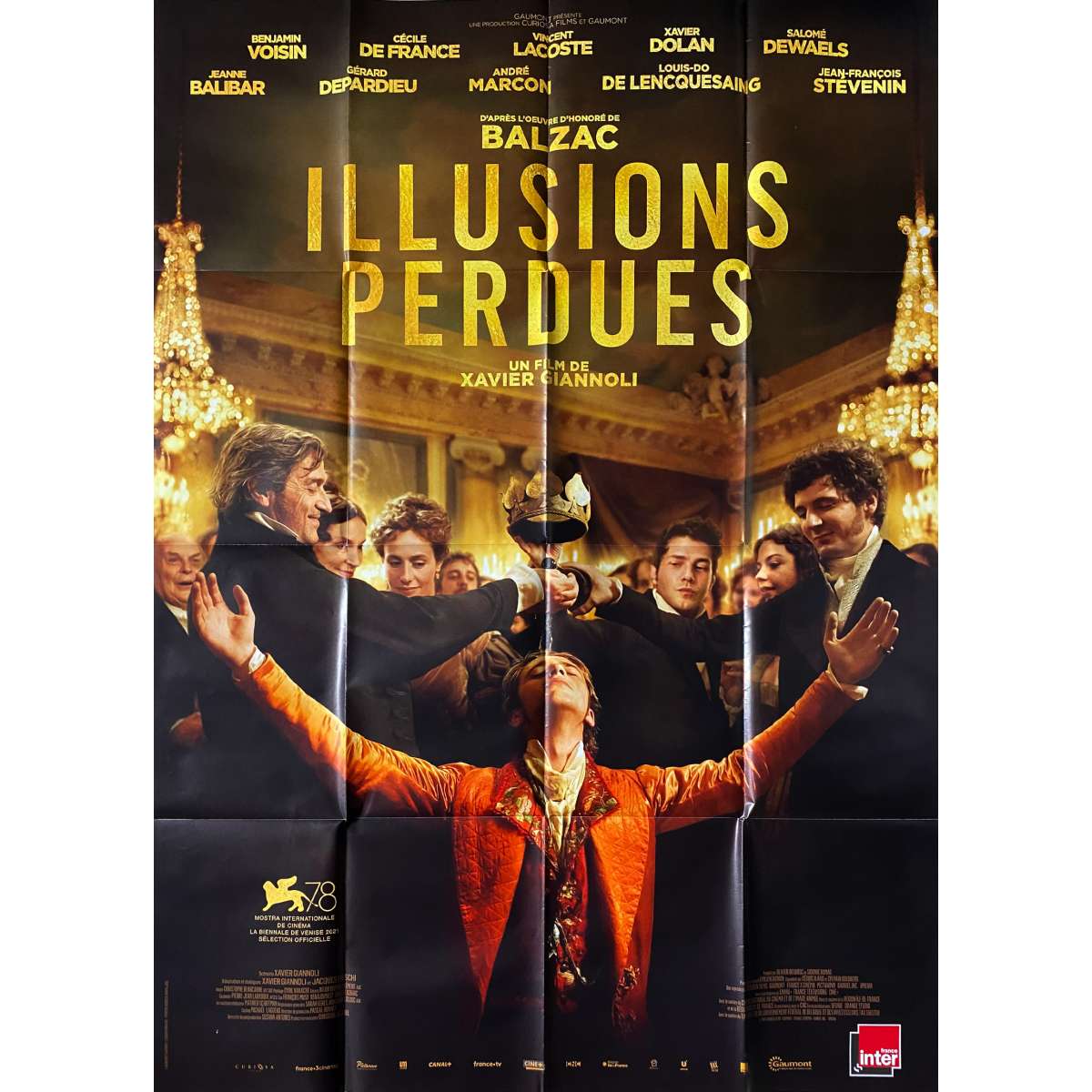 Affiche de film française de ILLUSIONS PERDUES 120x160 cm.