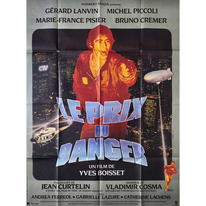 THE PRIZE OF PERIL Vintage Movie Poster- 47x63 in. - 1983 - Yves Boisset, Gérard Lanvin
