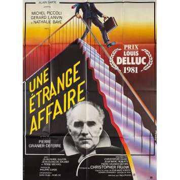 STRANGE AFFAIR Vintage Movie Poster- 47x63 in. - 1981 - Pierre Granier-Deferre, Michel Piccoli, Gérard Lanvin