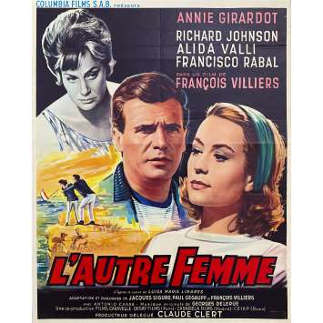 L'AUTRE FEMME Affiche de cinéma- 35x55 cm. - 1964 - Annie Girardot, François Villiers