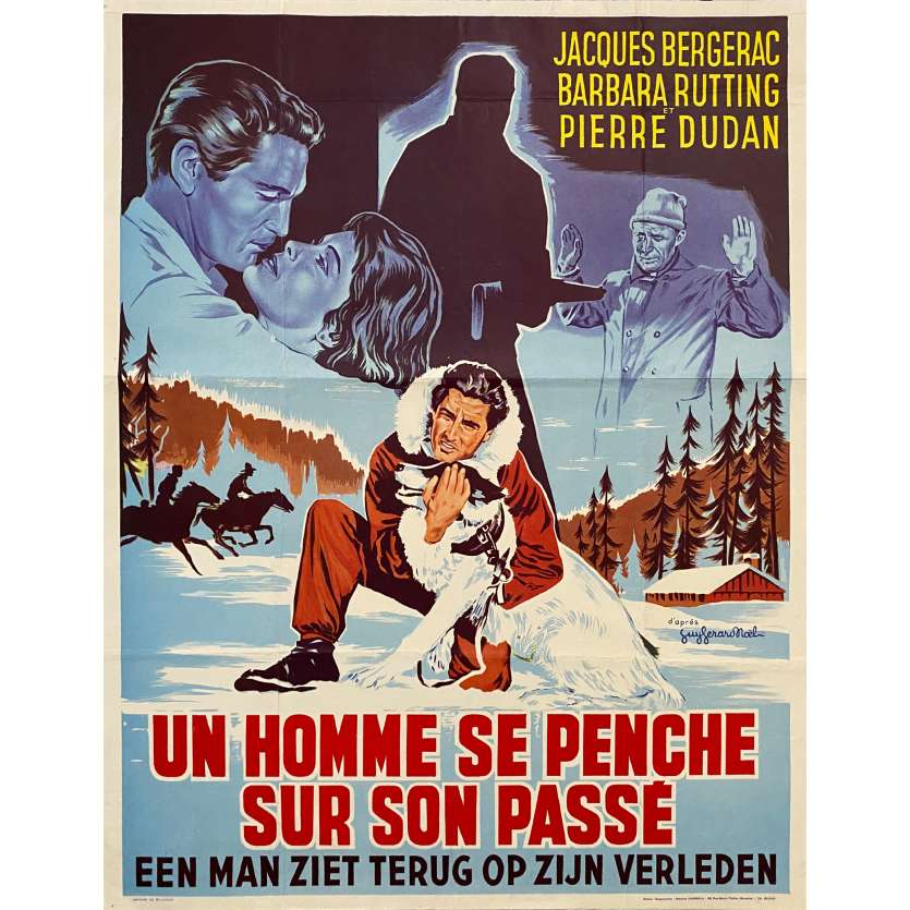 UN HOMME SE PENCHE SUR SON PASSE French Movie Poster 14x21 in. 1958