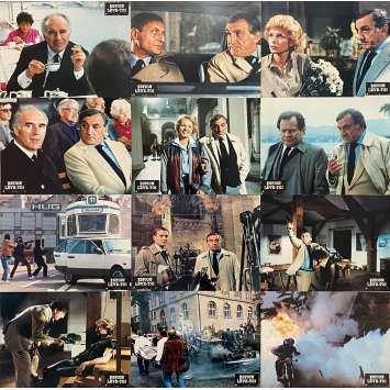 ESPION LEVE TOI Vintage Lobby Cards x12 - 9x12 in. - 1982 - Yves Boisset, Lino Ventura