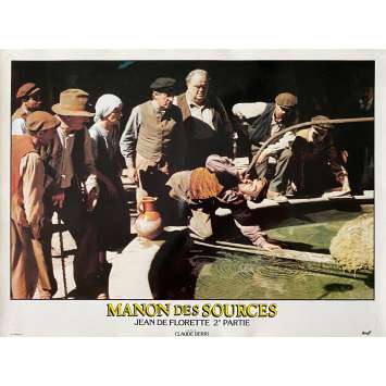 MANON OF THE SPRING Vintage Lobby Card N11 - 12x15 in. - 1986 - Claude Berri, Yves Montand