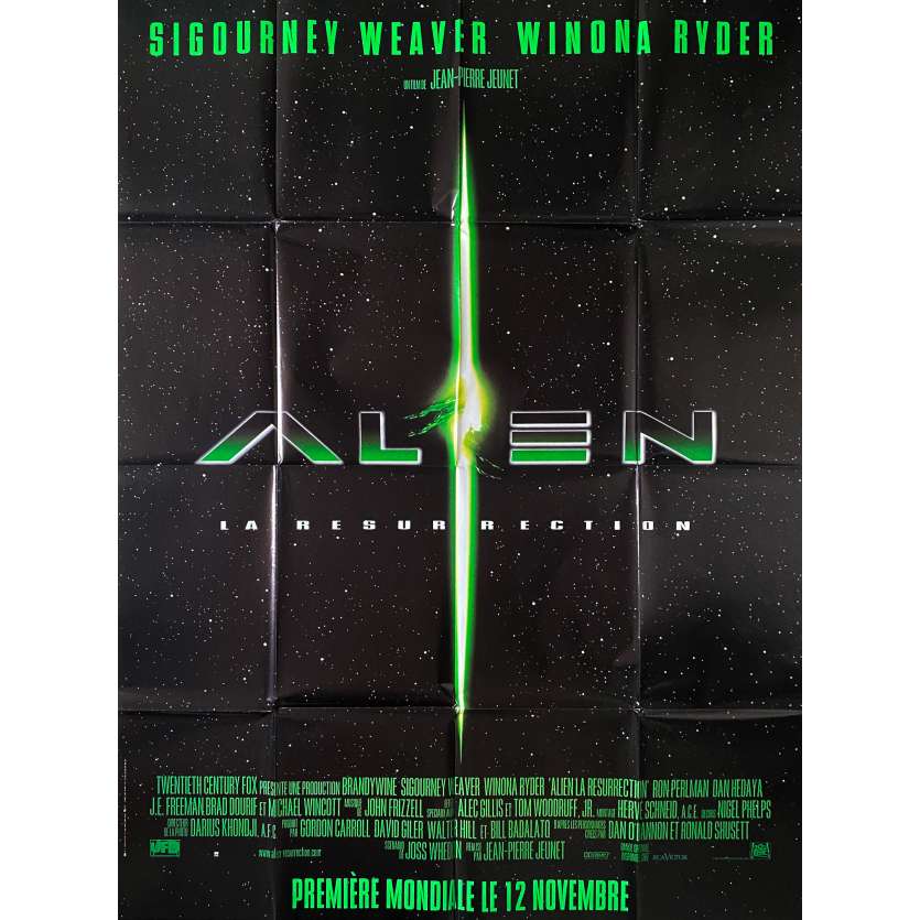 ALIEN RESURRECTION Vintage Movie Poster- 47x63 in. - 1997 - Jean-Pierre Jeunet, Sigourney Weaver