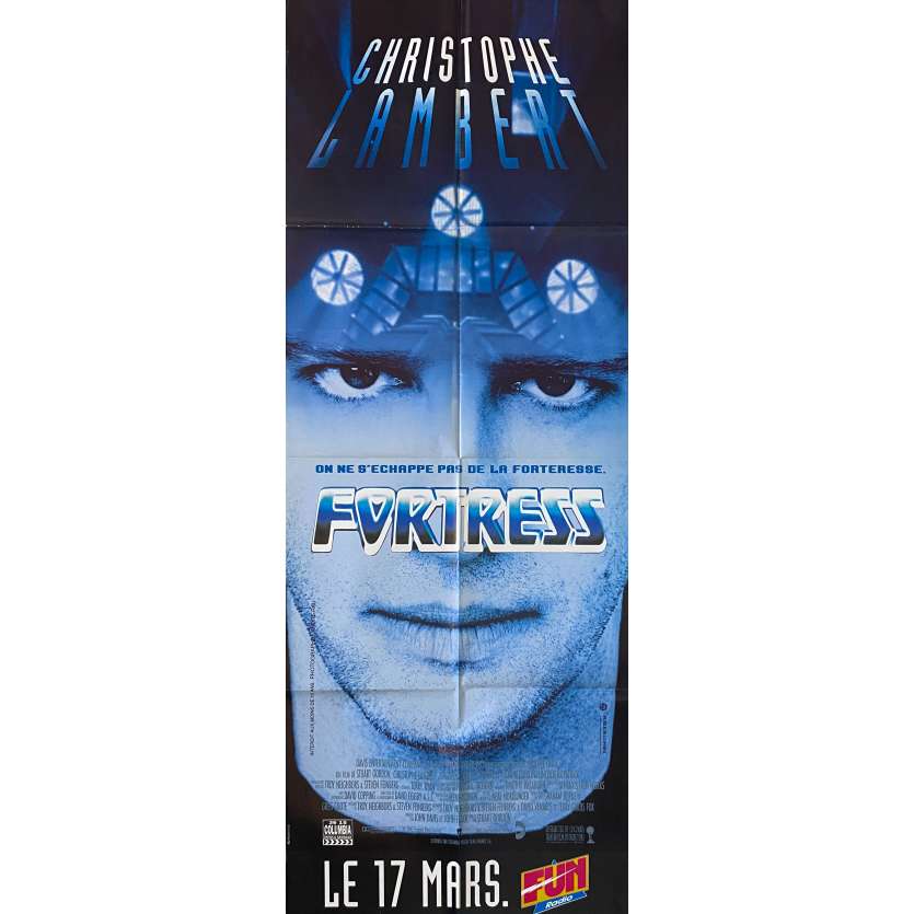 FORTRESS affiche de cinéma- 60x160 cm. - 1992 - Christophe Lambert, Stuart Gordon