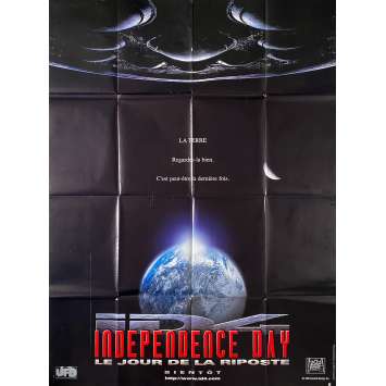 INDEPENDENCE DAY - ID4 Vintage Movie Poster Adv. - 47x63 in. - 1996 - Roland Emmerich, Will Smith