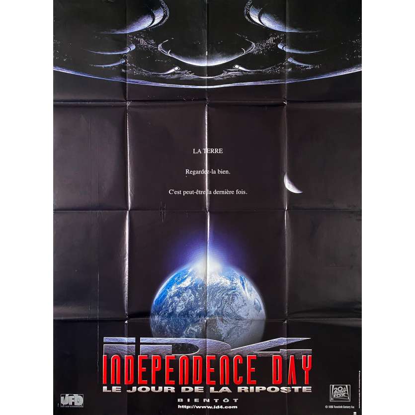 INDEPENDENCE DAY affiche de cinéma Prev. - 120x160 cm. - 1996 - Will Smith, Roland Emmerich