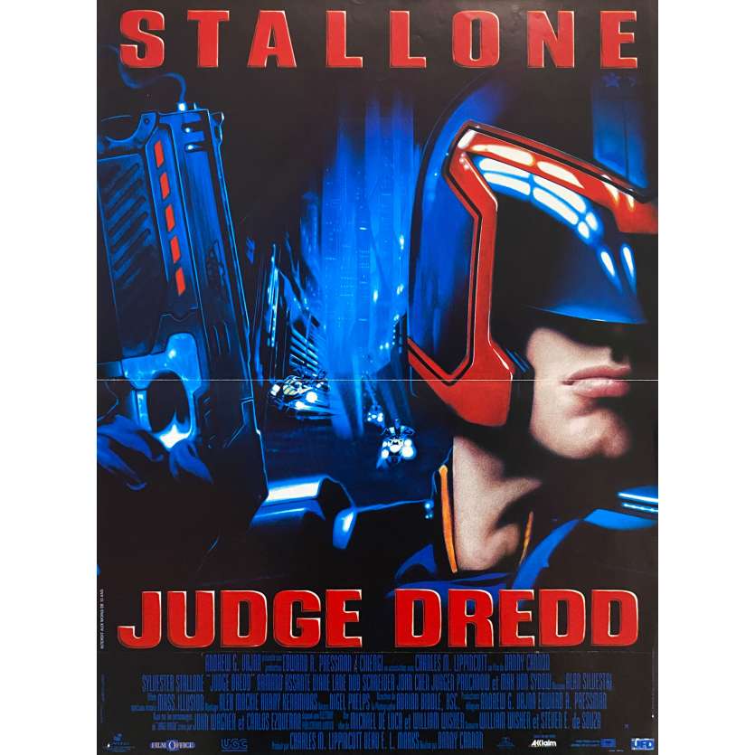 JUDGE DREDD Vintage Movie Poster- 15x21 in. - 1995 - Danny Cannon, Sylvester Stallone