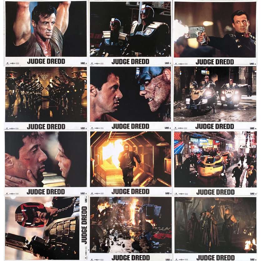 JUDGE DREDD Photos de film x12 - 21x30 cm. - 1995 - Sylvester Stallone, Danny Cannon