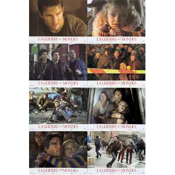 THE WAR OF THE WORLDS - R Vintage Lobby Cards x8 - 9x12 in. - 2005 - Steven Spielberg, Tom Cruise