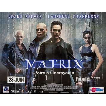 MATRIX Vintage Movie Poster- 158x118 in. - 1999 - Andy et Lana Wachowski, Keanu Reeves
