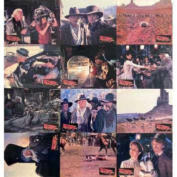 BACK TO THE FUTURE III Vintage Lobby Cards x12 - 9x12 in. - 1990 - Robert Zemeckis, Michael J. Fox