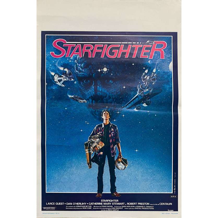 THE LAST STARFIGHTER Vintage Movie Poster- 14x21 in. - 1984 - Nick Castle, Lance Guest