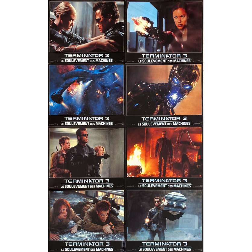 TERMINATOR 3 Photos de film x8 - 21x30 cm. - 2003 - Arnold Schwarzenegger, Jonathan Mostow