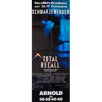 TOTAL RECALL affiche de cinéma- 60x160 cm. - 1990 - Arnold Schwarzenegger, Paul Verhoeven