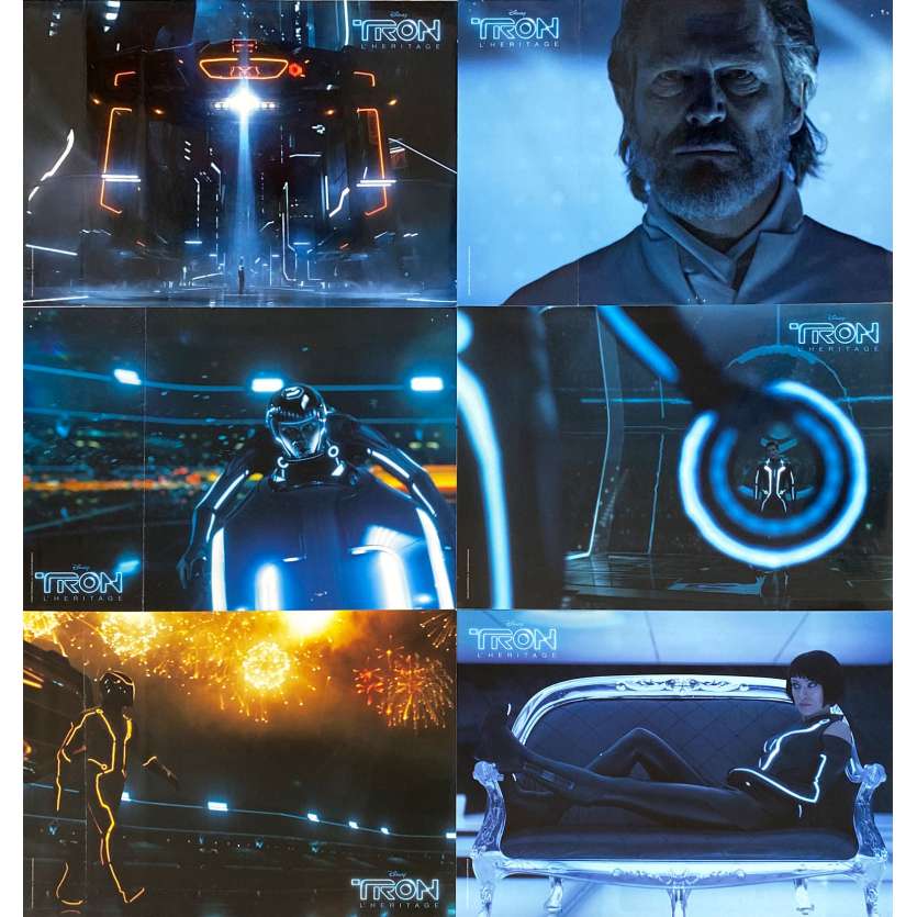 TRON L'HERITAGE Photos de film x6 - 21x30 cm. - 2010 - Jeff Bridges, Joseph Kosinski
