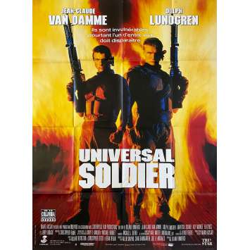 UNIVERSAL SOLDIER Vintage Movie Poster- 47x63 in. - 1992 - Roland Emmerich, Jean-Claude Van Damme, Dolph Lundgren