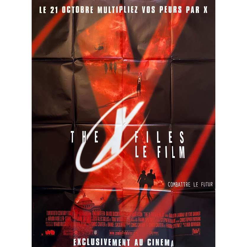Affiche de film française de XFILES 120x160 cm. Def.