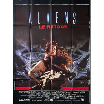 ALIENS Original Movie Poster- 47x63 in. - 1986 - James Cameron, Sigourney Weaver