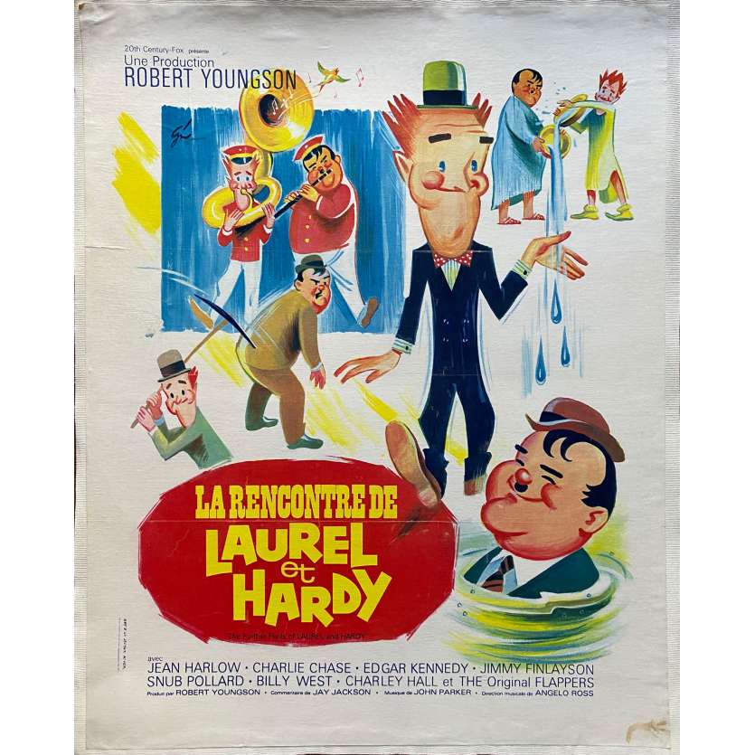THE FURTHER PERILS OF LAUREL AND HARDY Linenbacked Movie Poster- 15x21 in. - 1967 - Robert Youngson, Stan Laurel, Oliver Hardy