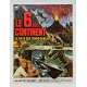 LE 6EME CONTINENT Affiche de film entoilée- 40x60 cm. - 1974 - Doug McClure, Kevin Connor