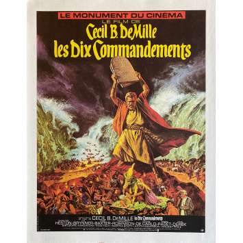 THE TEN COMMANDMENTS Linenbacked Movie Poster- 15x21 in. - 1956 - Cecil B. DeMille, Charlton Heston