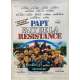 GRAMPS IN THE RESISTANCE Linenbacked Movie Poster- 15x21 in. - 1983 - Jean-Marie Poiré, Christian Clavier