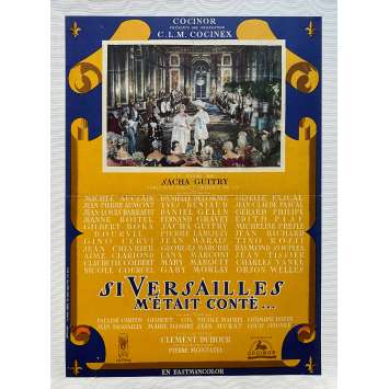 ROYAL AFFAIRS IN VERSAILLES Linenbacked Movie Poster- 15x21 in. - 1954 - Sacha Guitry, Michel Auclair