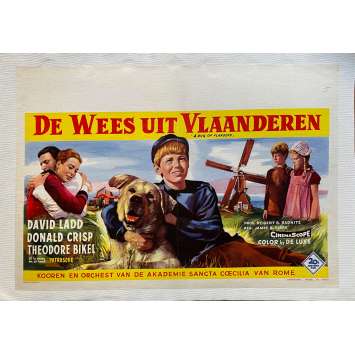 A DOG OF FLANDERS Linenbacked Movie Poster- 14x21 in. - 1960 - James B. Clark, David Ladd
