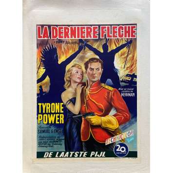 LA DERNIERE FLECHE Affiche de film entoilée- 35x55 cm. - 1952 - Tyrone Power, Joseph M. Newman
