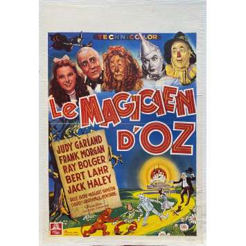 LE MAGICIEN D'OZ Affiche de film entoilée- 35x55 cm. - 1939/R1980 - Judy Garland, Victor Fleming