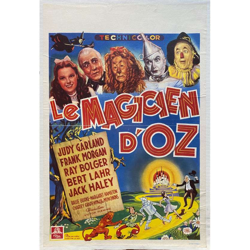 THE WIZARD OF OZ Linenbacked Movie Poster- 14x21 in. - 1939/R1980 - Victor Fleming, Judy Garland