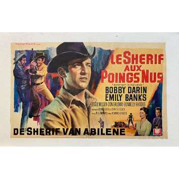 LE SHERIF AUX POINGS NUS Affiche de film entoilée- 35x55 cm. - 1967 - Bobby Darin, William Hale
