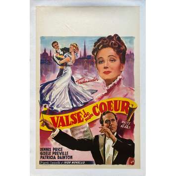 LE TEMPS DES VALSES Affiche de film entoilée- 35x55 cm. - 1950 - Dennis Price, Harold French