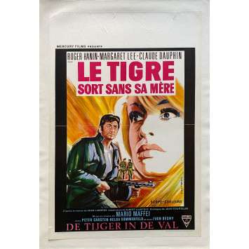 LE TIGRE SORT SANS SA MERE Affiche de film entoilée- 35x55 cm. - 1967 - Roger Hanin, Mario Maffei