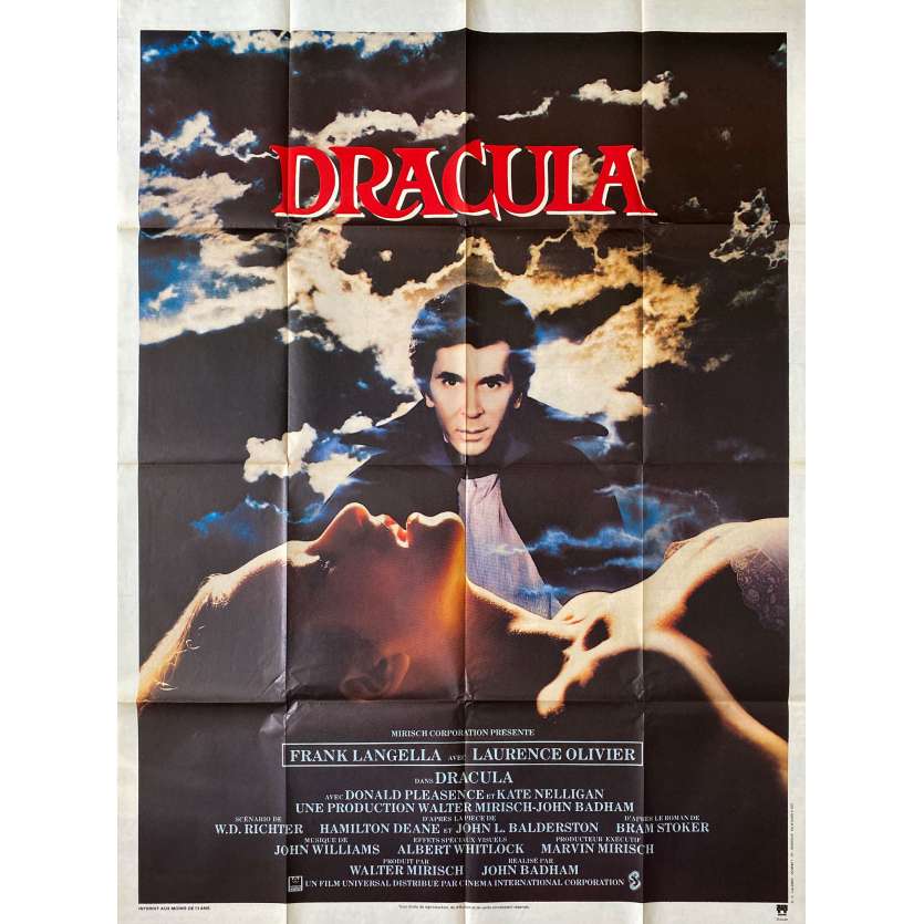 DRACULAAffiche de film- 120x160 cm. - 1979 - Frank Langella, John Badham