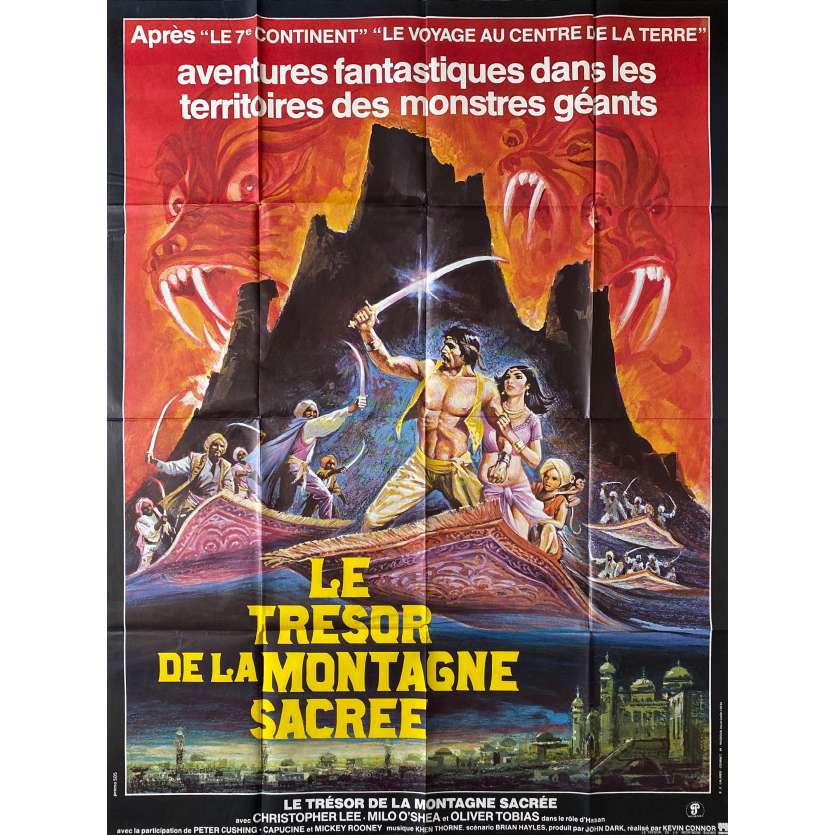 LE TRESOR DE LA MONTAGNE SACREE Affiche de cinéma- 120x160 cm. - 1979 - Christopher Lee, Kevin Connor