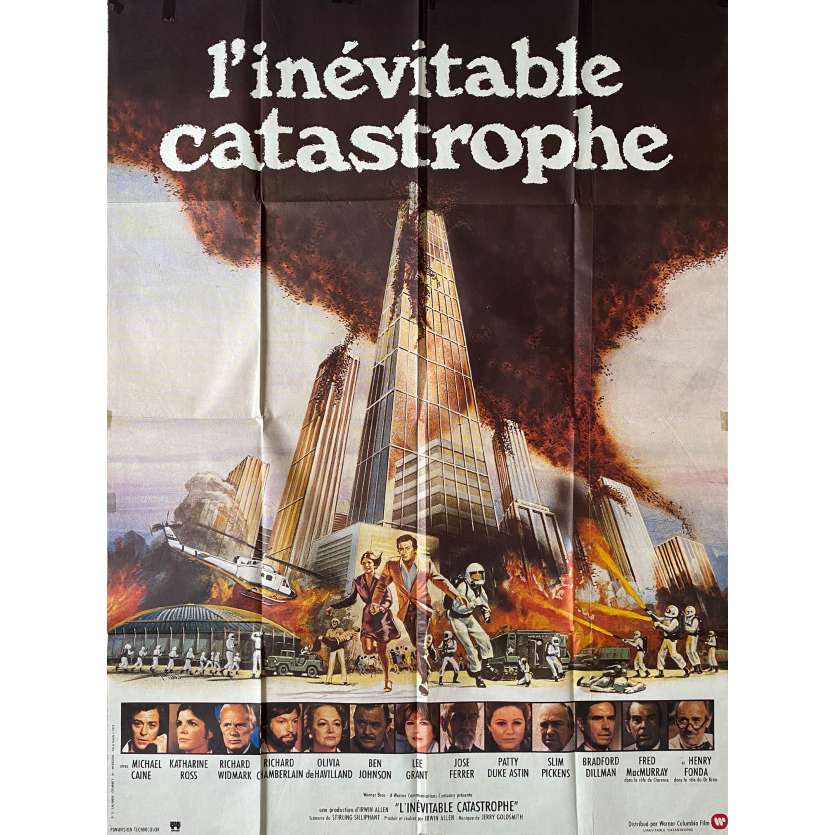L'INEVITABLE CATASTROPHE Affiche de cinéma- 120x160 cm. - 1978 - Michael Caine, Irwin Allen