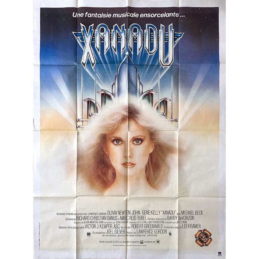 XANADU Affiche de cinéma- 120x160 cm. - 1980 - Olivia Newton-John, Robert Greenwald