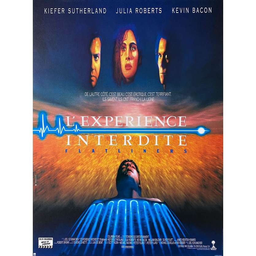 FLATLINERS Movie Poster- 15x21 in. - 1990 - Joel Shumacher, Kiefer Sutherland