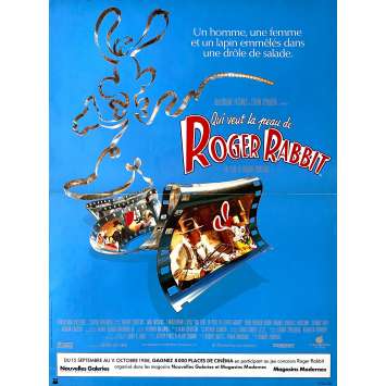 WHO FRAMED ROGER RABBIT Movie Poster- 15x21 in. - 1988 - Robert Zemeckis, Bob Hoskins