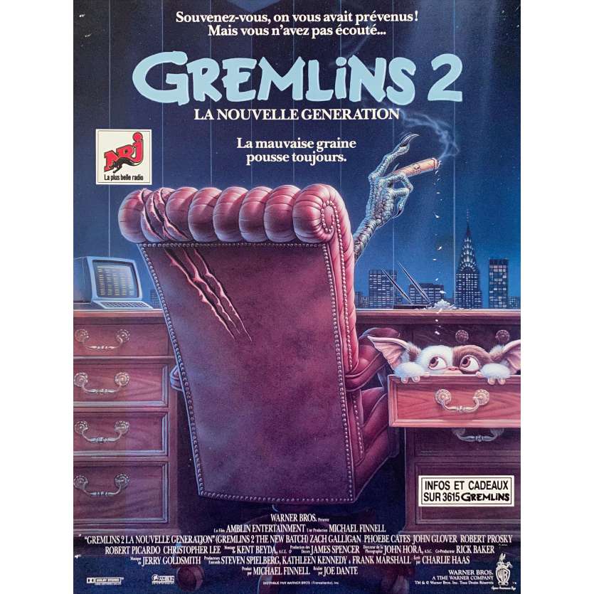 GREMLINS 2 Synopsis 2p - 21x30 cm. - 1990 - Zach Galligan, Joe Dante