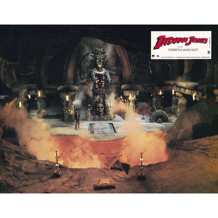 INDIANA JONES AND THE TEMPLE OF DOOM Lobby Card N07 - 9x12 in. - 1984 - Steven Spielberg, Harrison Ford