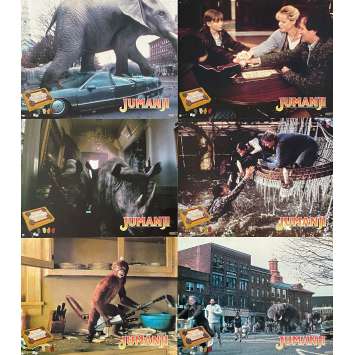 JUMANJI Lobby Cards x6 - 9x12 in. - 1995 - Joe Johnston, Robin Williams