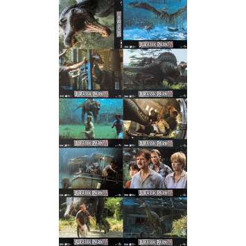 JURASSIC PARK III Lobby Cards x10 - 9x12 in. - 2001 - Steven Spielberg, Sam Neil