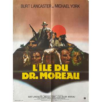 L'ILE DU DR MOREAU Affiche de cinéma- 60x80 cm. - 1977 - Burt Lancaster, Don Taylor