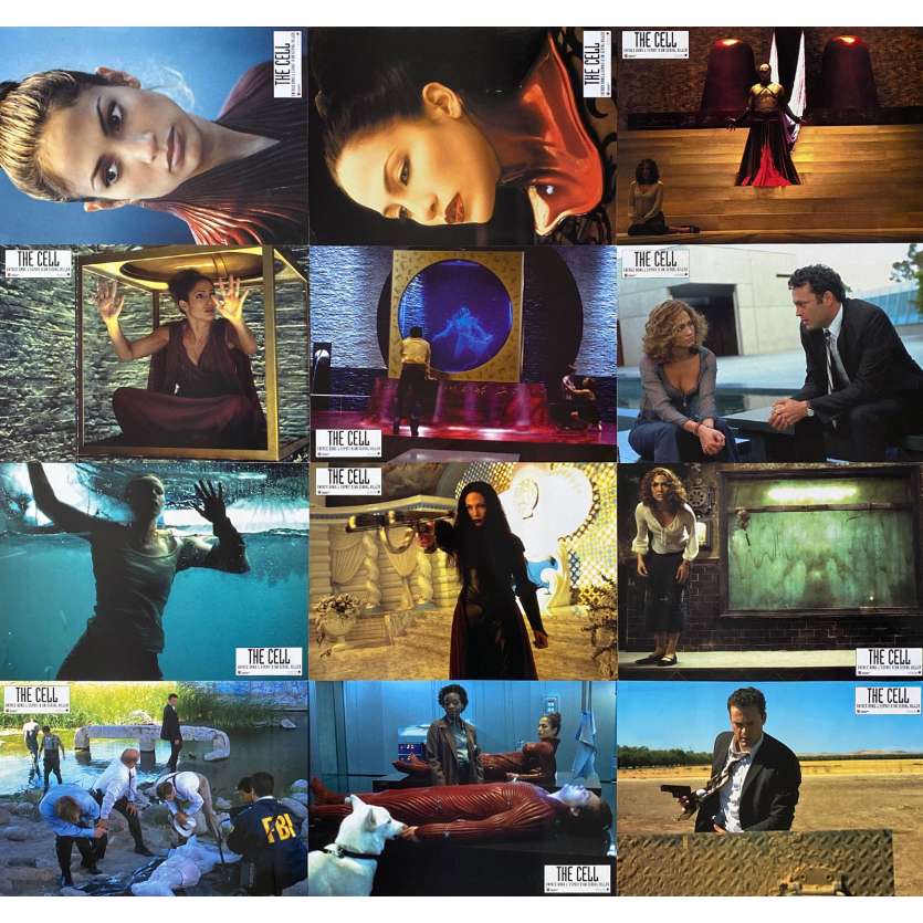 THE CELL Lobby Cards x12 - 9x12 in. - 2000 - Tarsem Singh, Jennifer Lopez