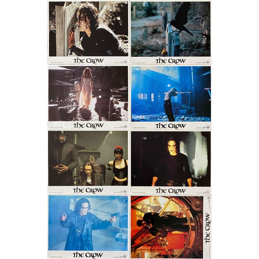 THE CROW Photos de film x8 - 21x30 cm. - 1994 - Brandon Lee, Alex Proyas