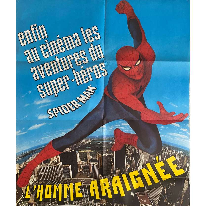 SPIDER-MAN L'HOMME ARAIGNEE Affiche de cinéma- 60x80 cm. - 1979 - Nicholas Hammond, Ron Satlof