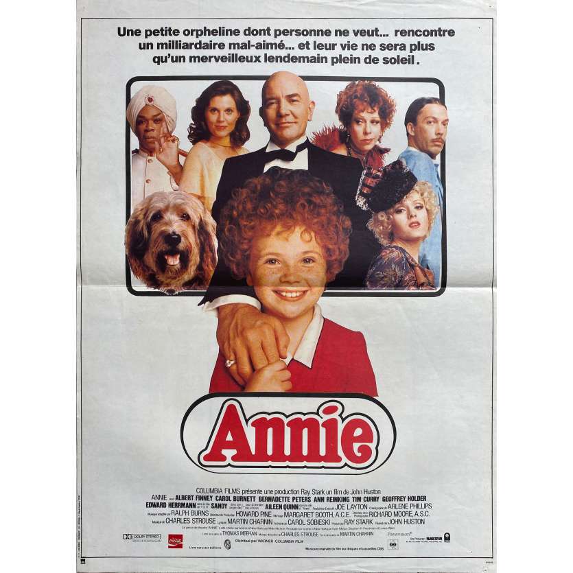 ANNIE Affiche de cinéma- 40x54 cm. - 1982 - Albert Finney, John Huston